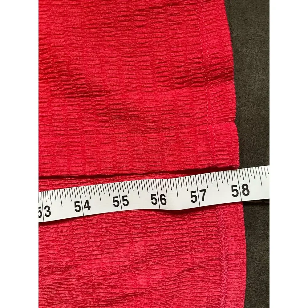 Michael Kors Geranium‎ Orange Red Smocked Square Neck Maxi Dress Size L NWT